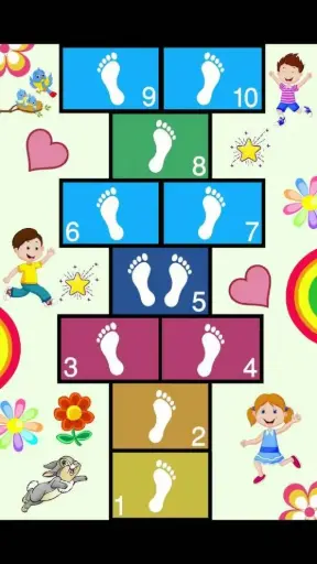 Hopscotch – Fun Footprint Play Mat for Kids