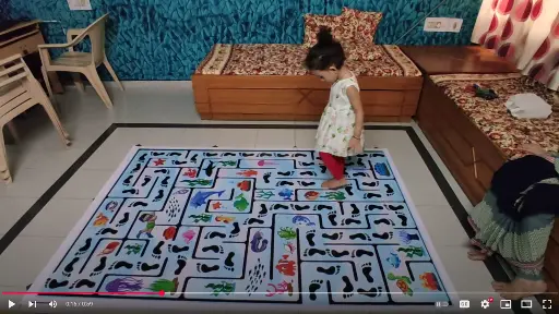Ocean Adventure Footprint Maze